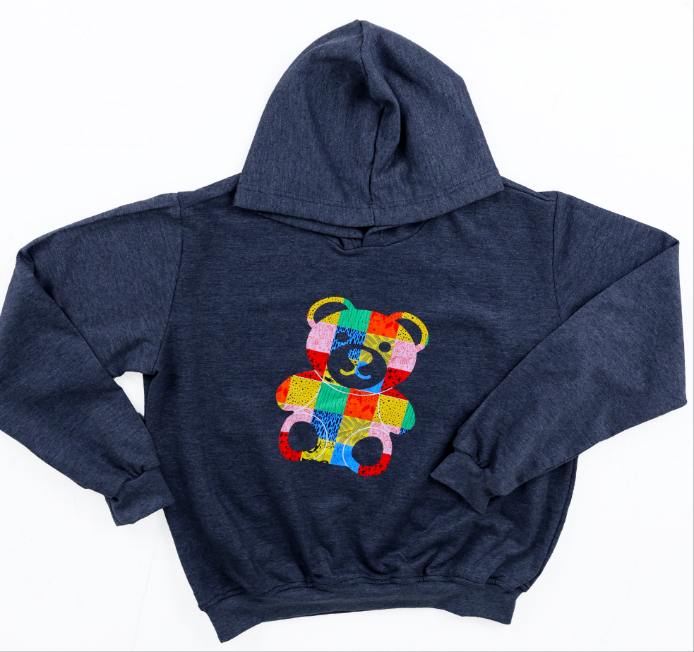 Teddy Print Hoodie