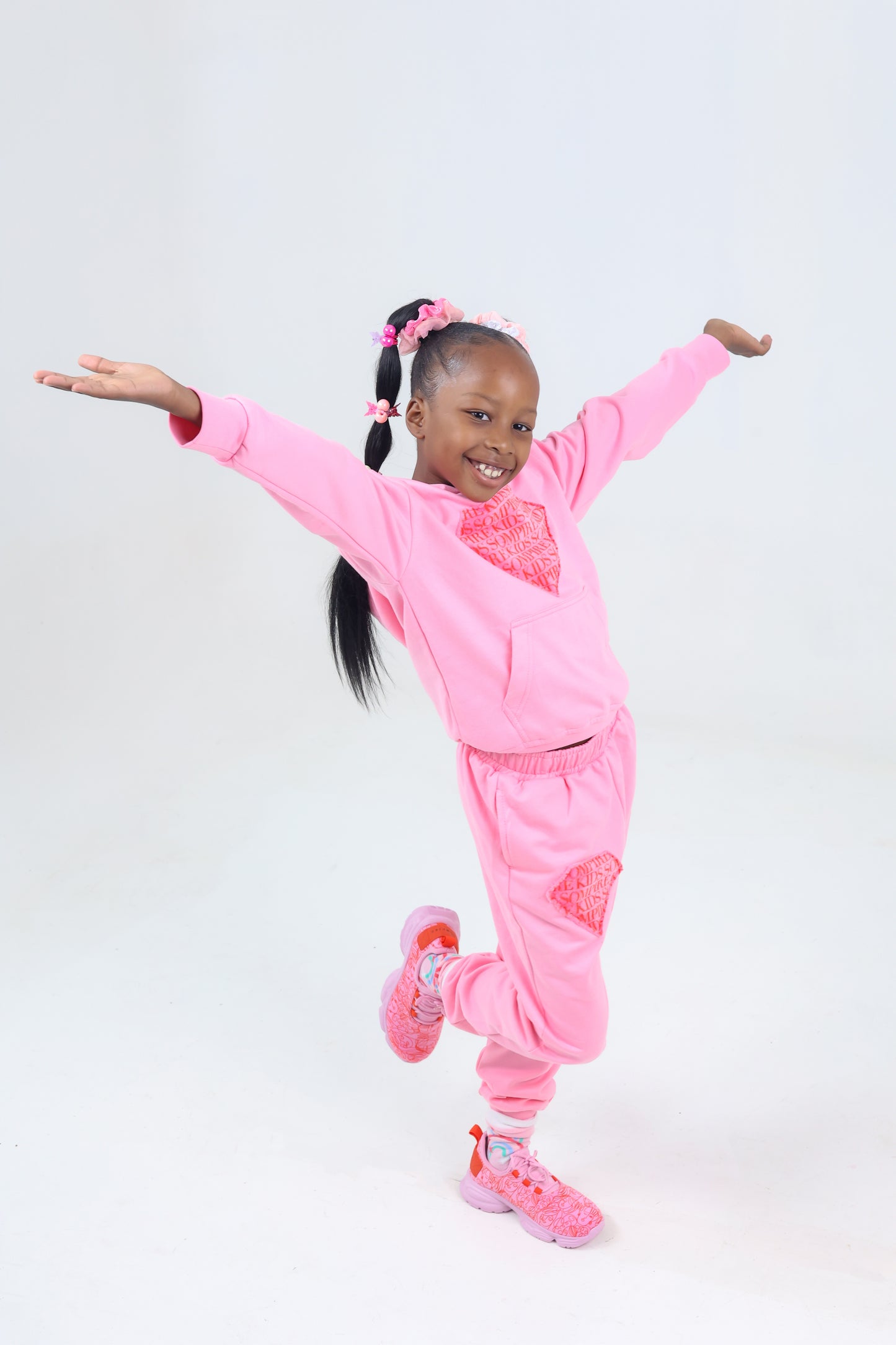 Sompire kids Fluffy Print Tracksuit