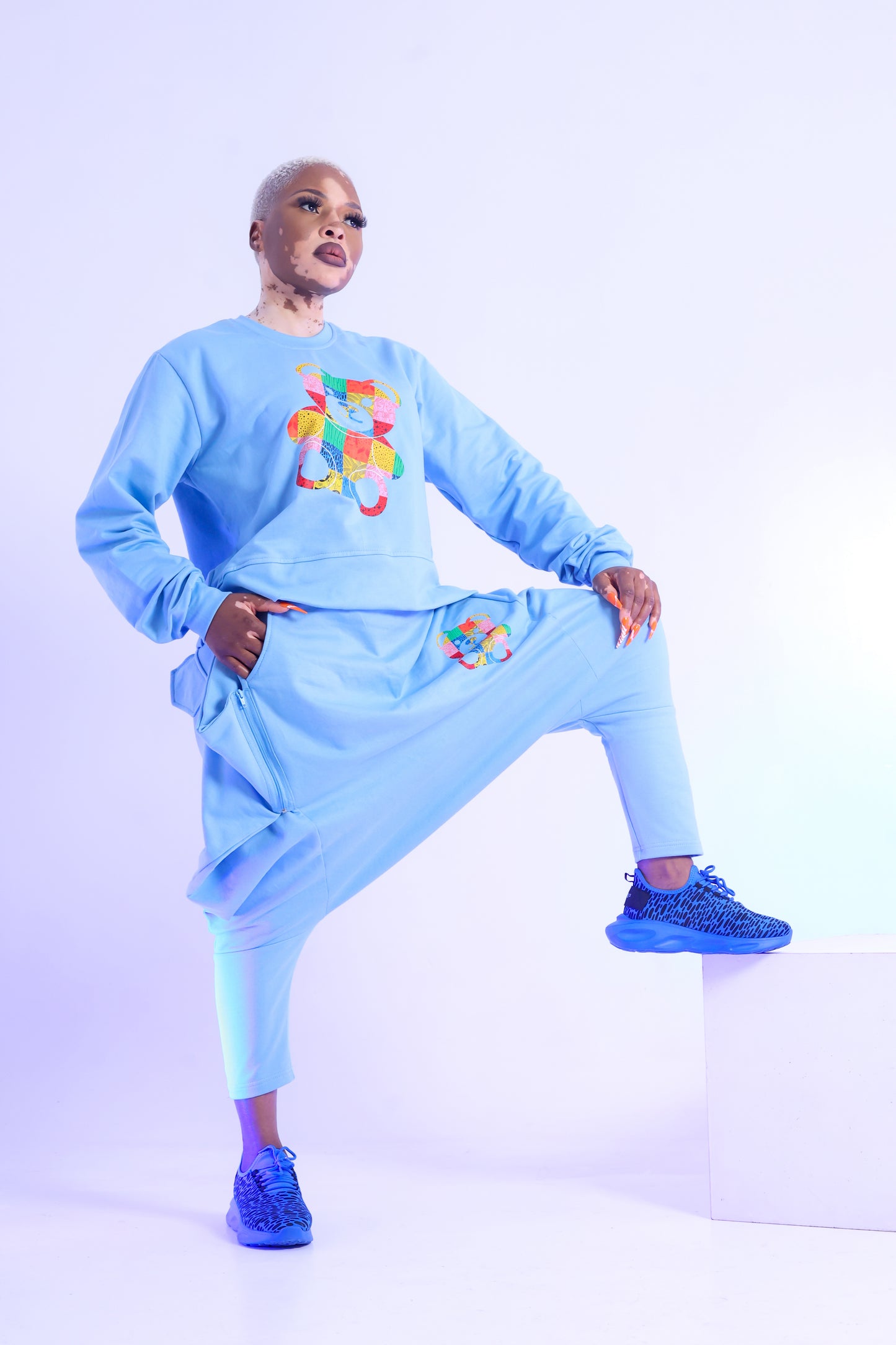 Sompire Teddy Print Haram Set