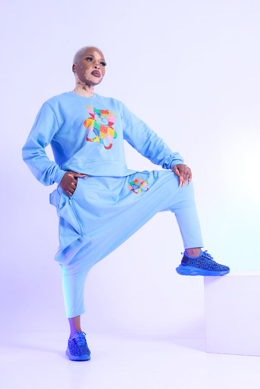 Sompire Teddy Print Haram Set