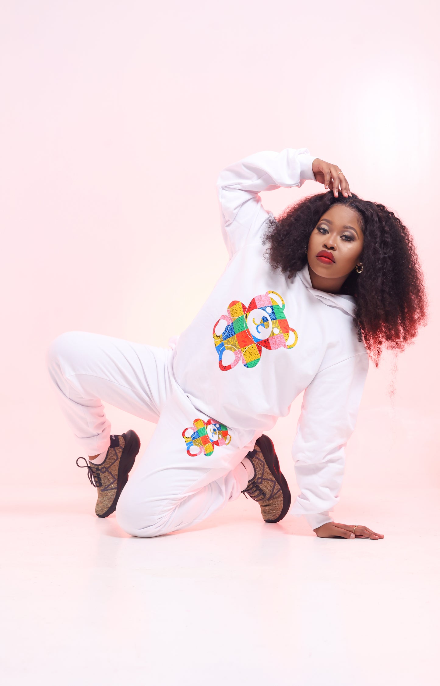 Teddy Print Hoodie