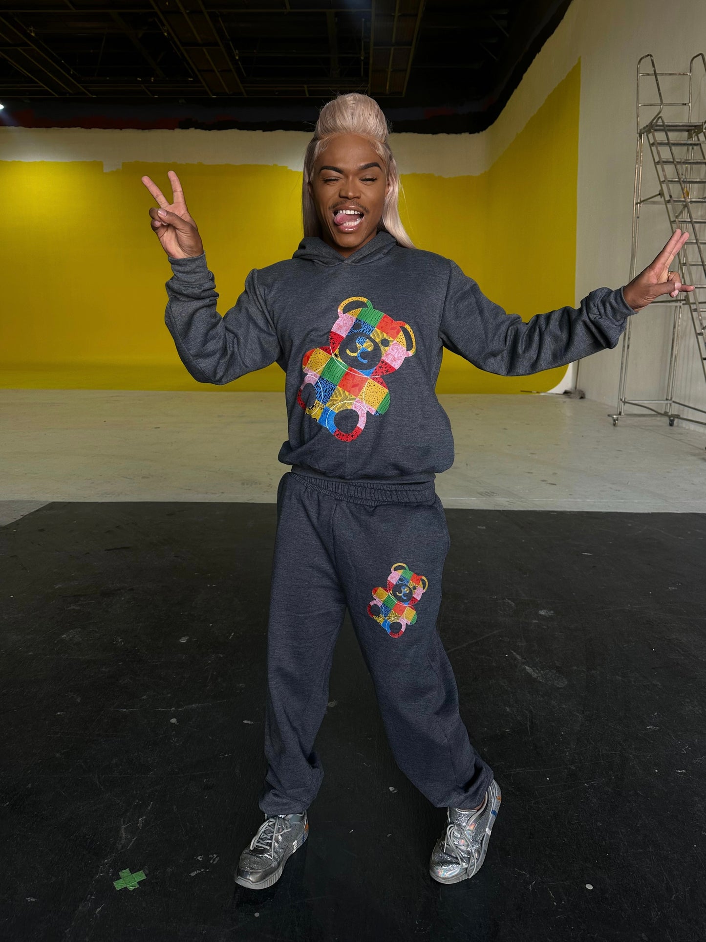 Teddy Print Tracksuit