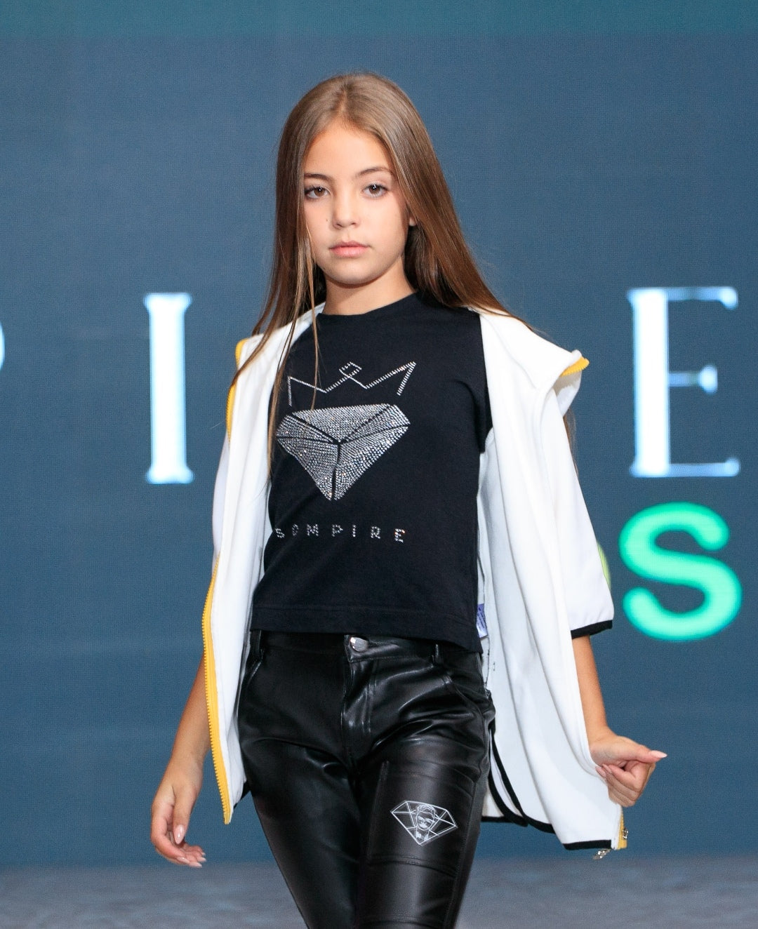 Crown Tee + Pleather Pants Combo