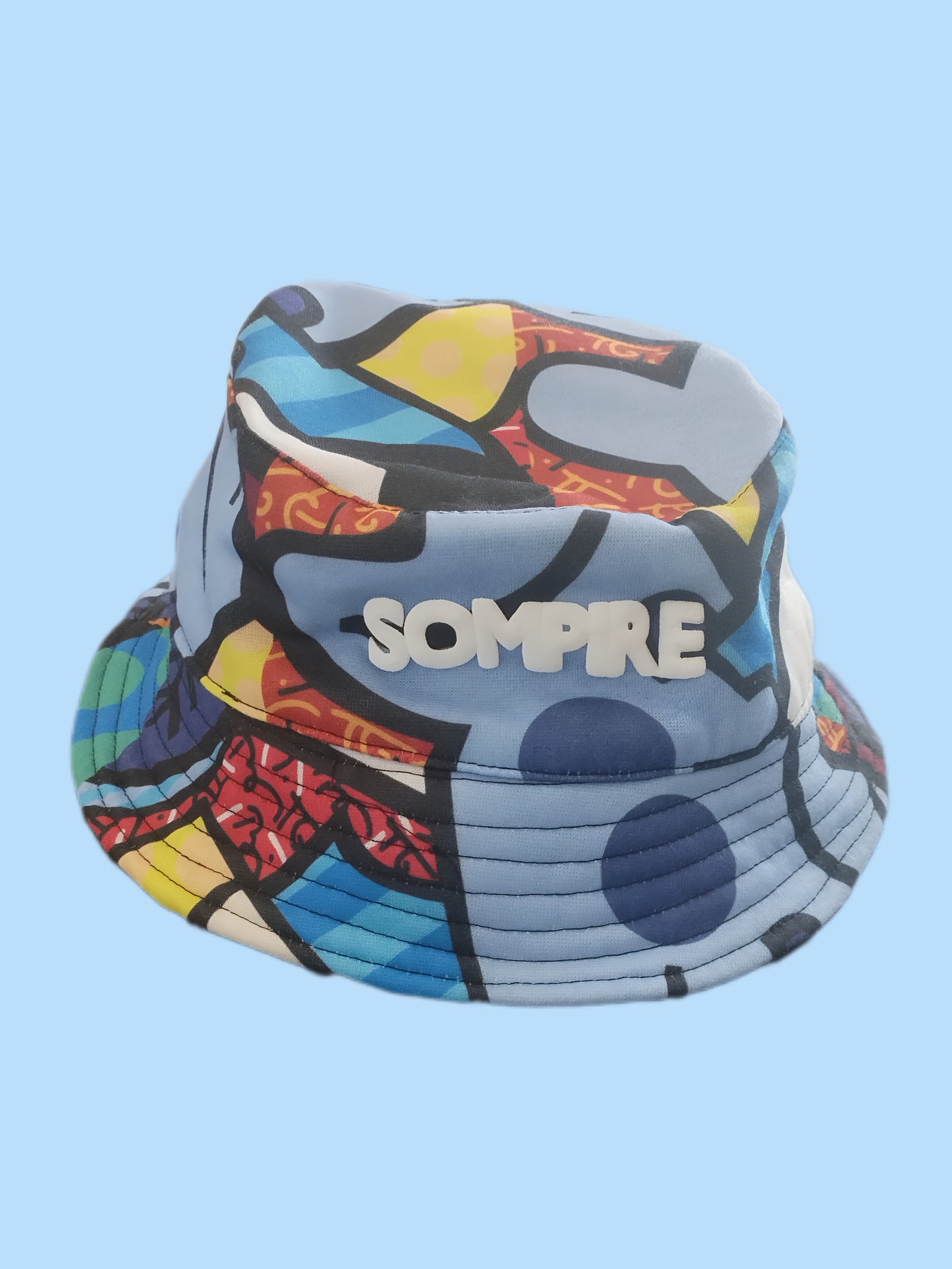 Smiley Face Print Bucket Hat