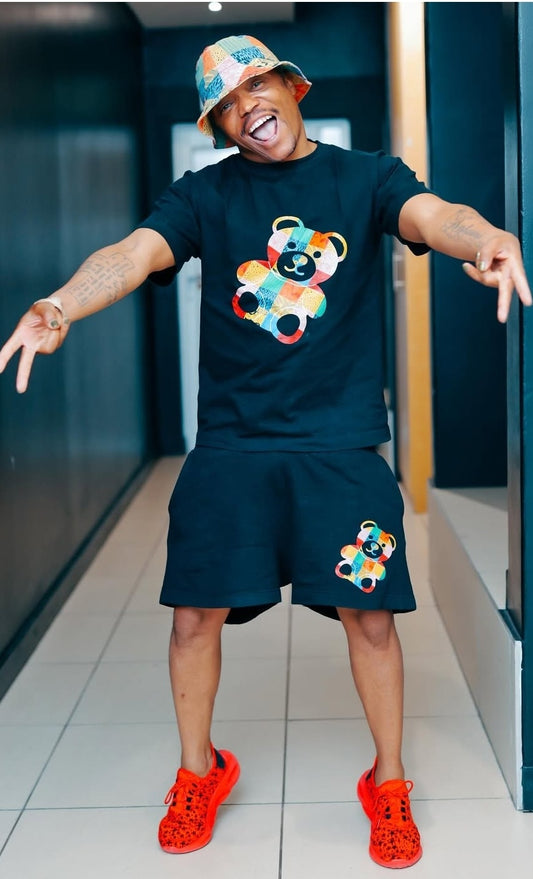 Teddy Print Set (T-Shirt Top)