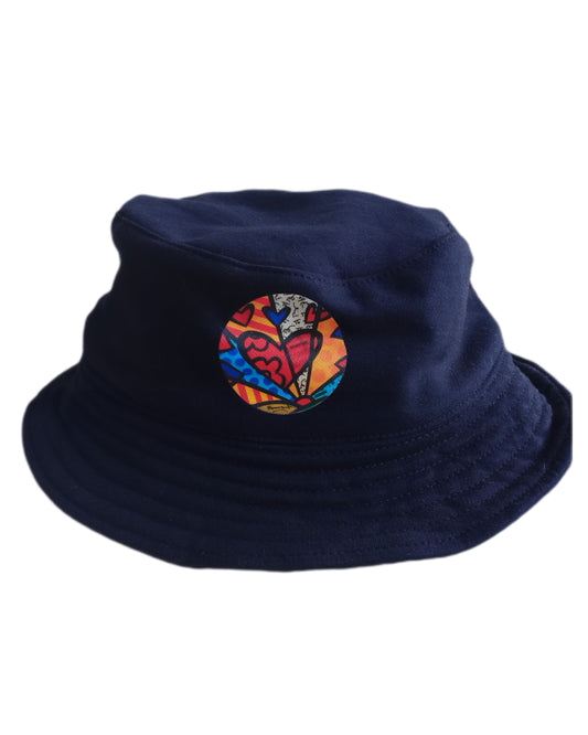 Heart Print Bucket Hat