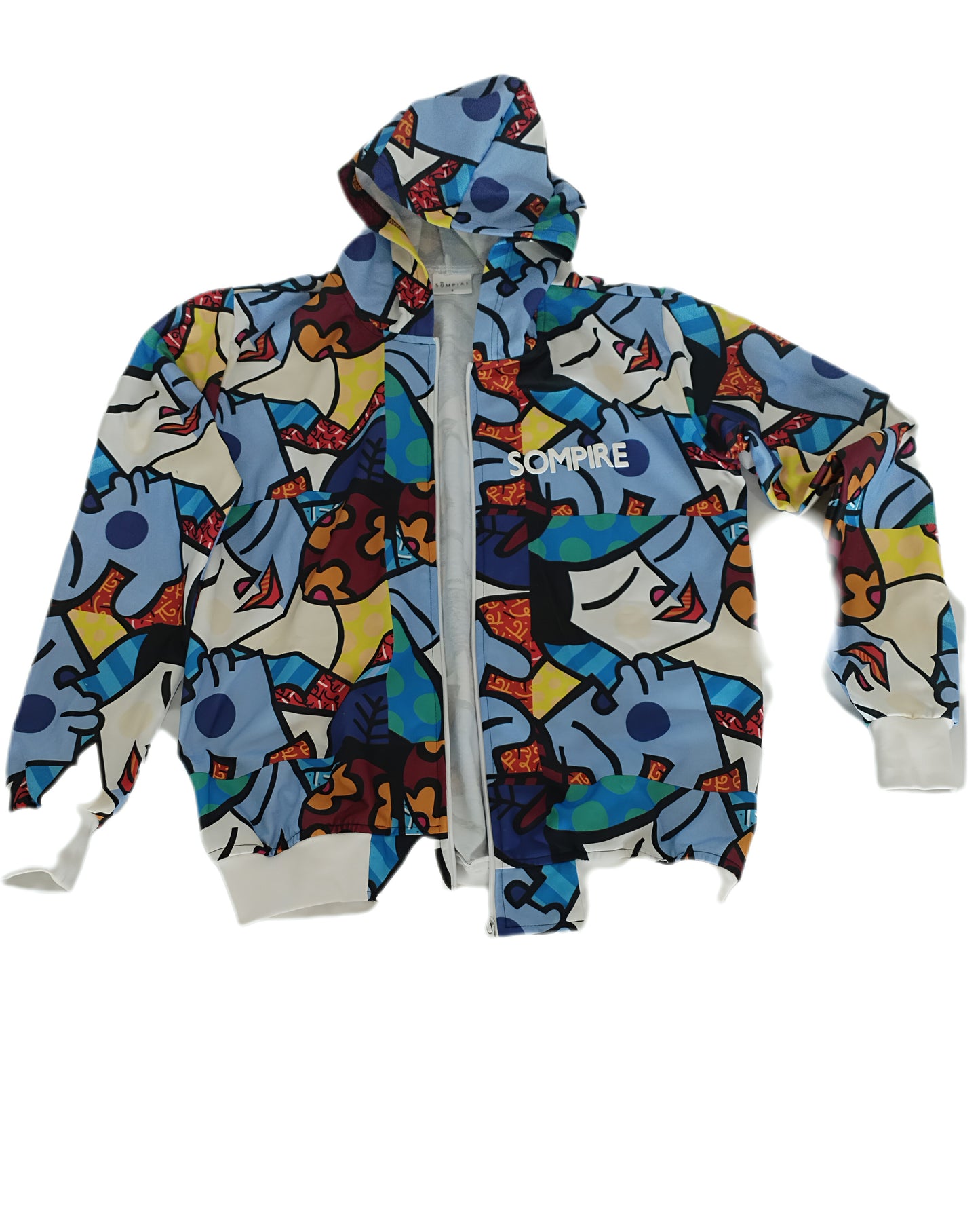 Smiley Face Print Jacket