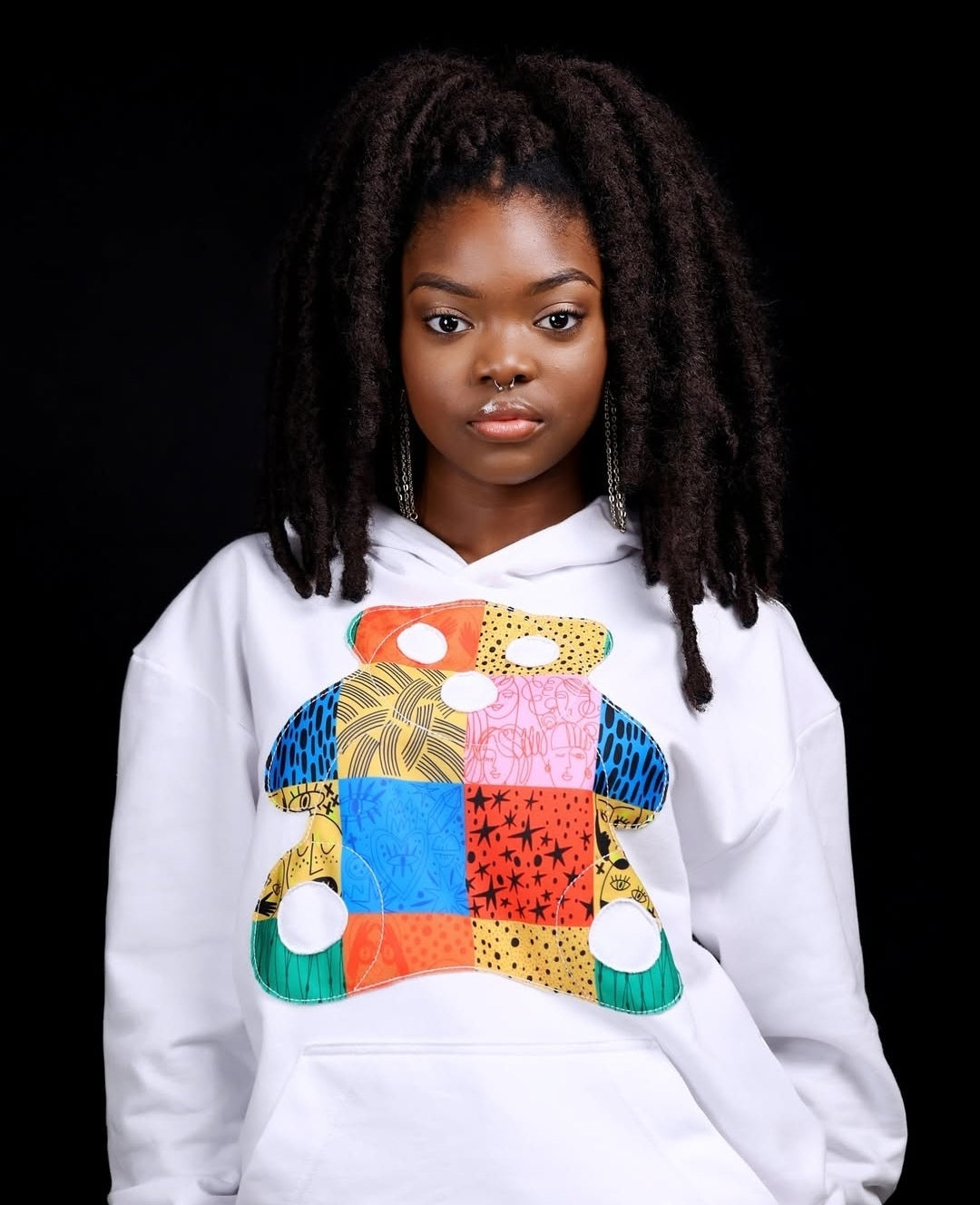 Teddy Print Hoodie