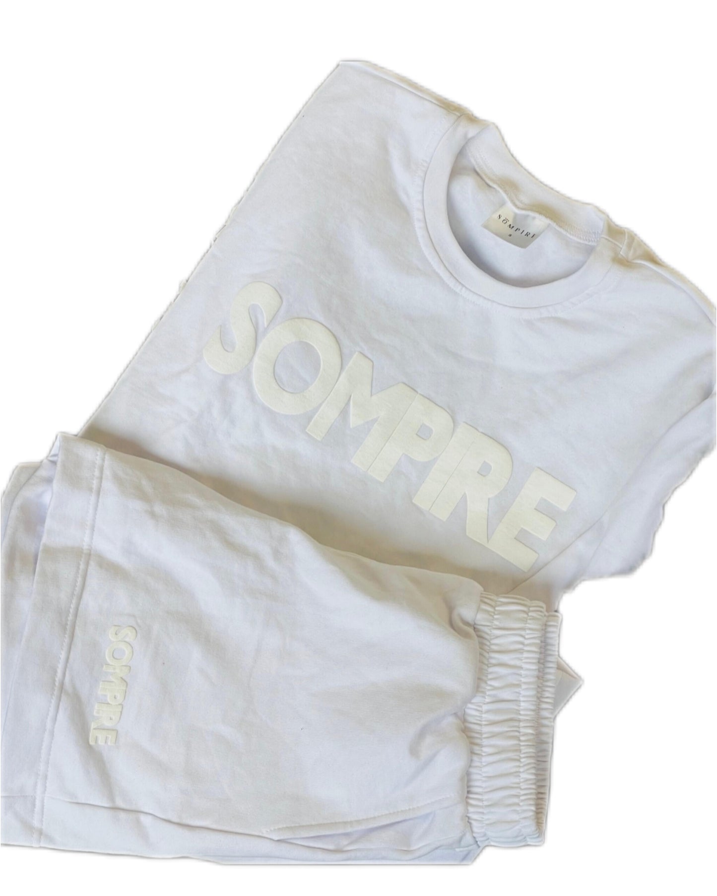 Puff Print Shorts / Sweater Set