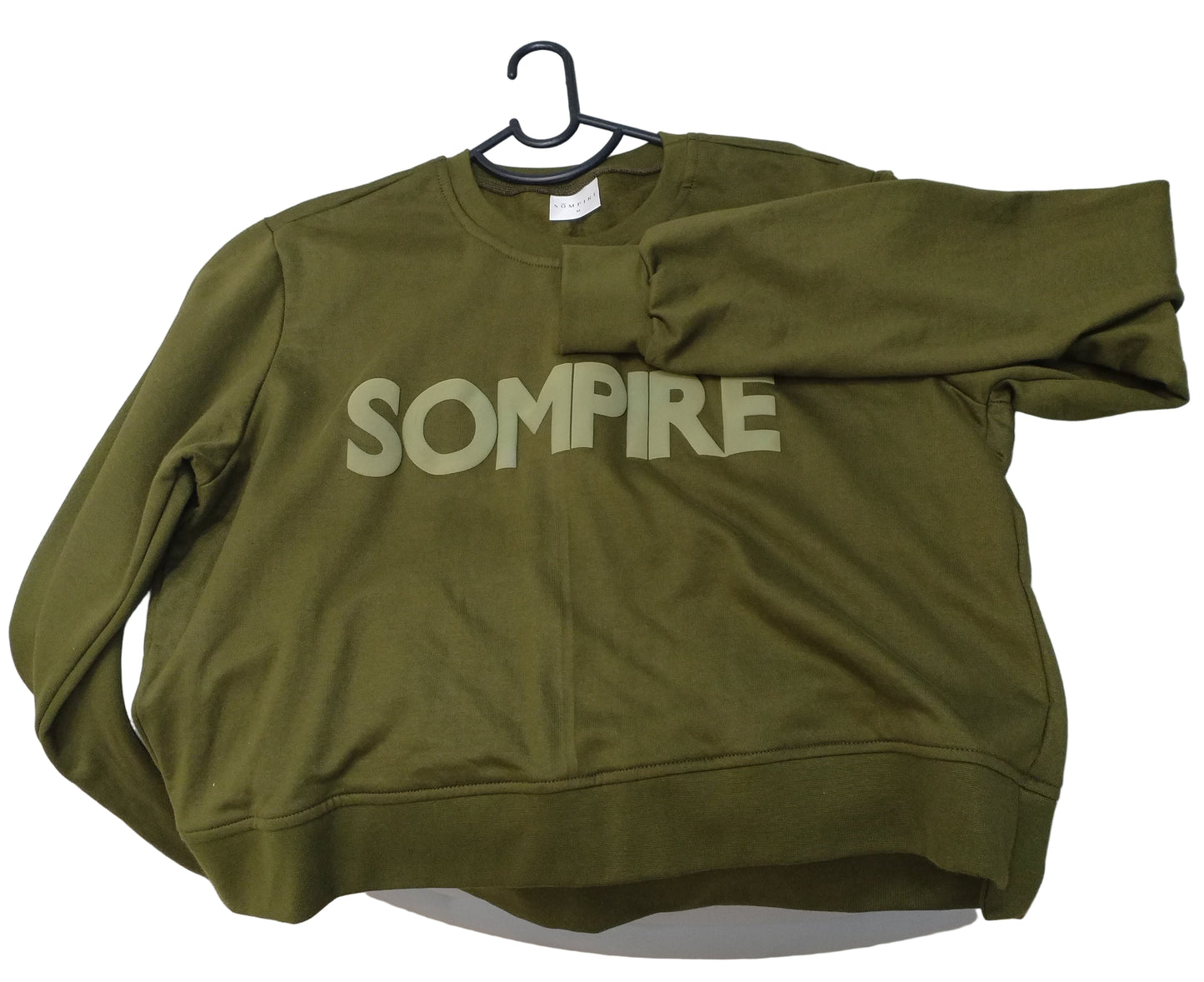 Puff Print Cropped Sweater