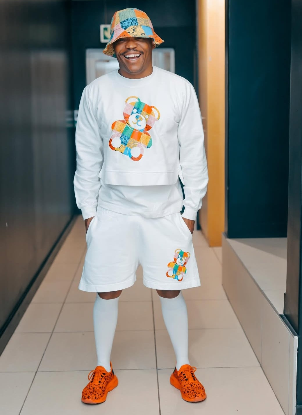 Teddy Print Set (T-Shirt Top)