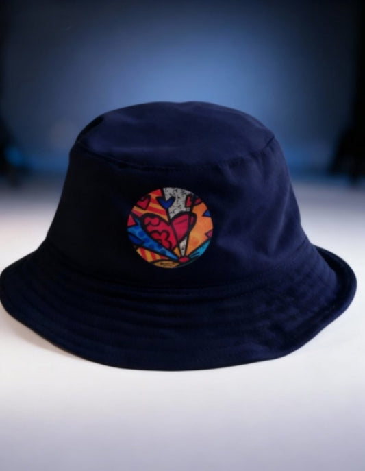Heart Print Bucket Hat