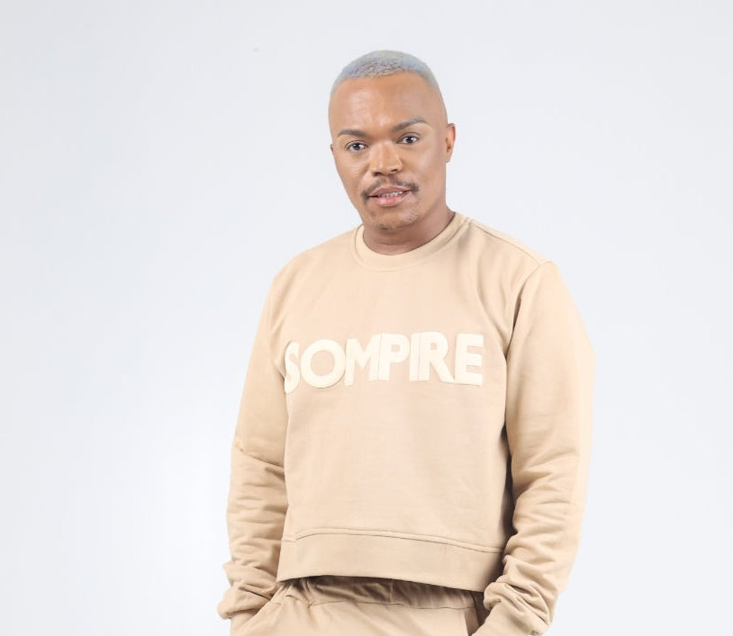 Puff Print Cropped Sweater