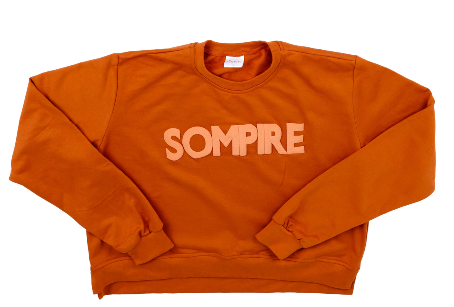 Puff Print Cropped Sweater