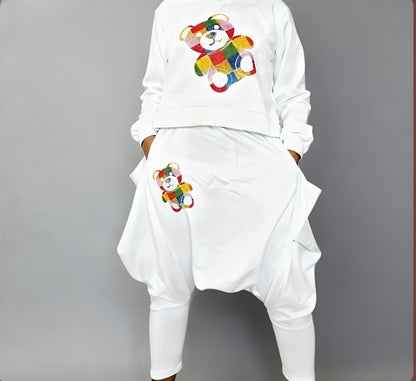 Teddy Print Haram Set