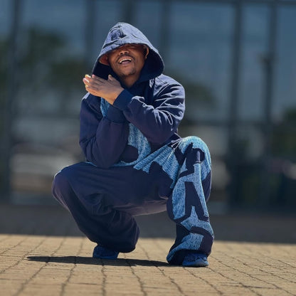 Navy/Light Blue Fluffy Set