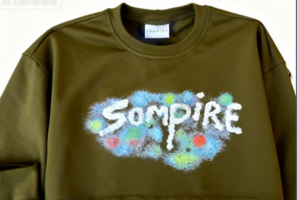 Paint Splash Cropped Sweater