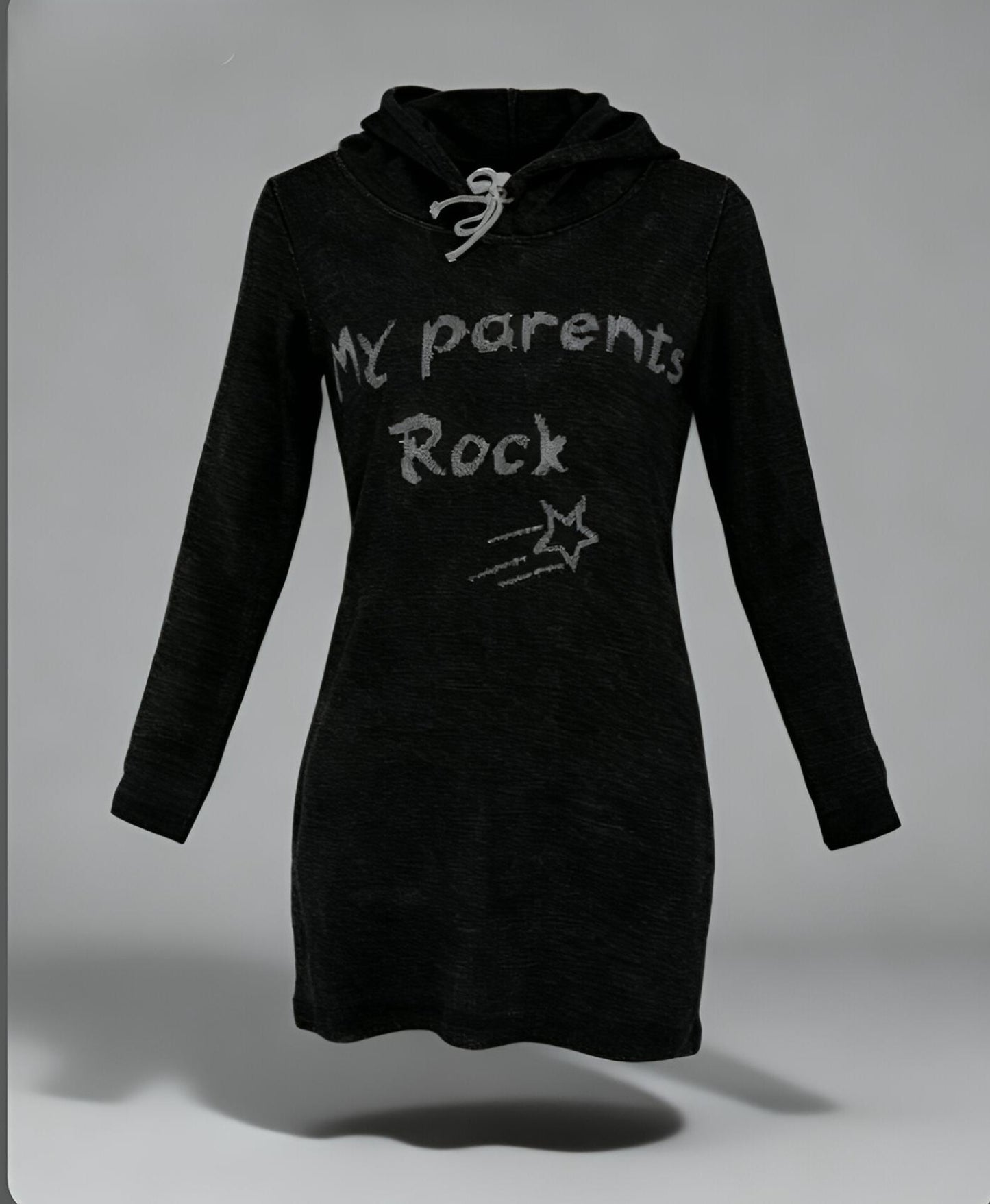 Knitted Hoodie Dress Combo