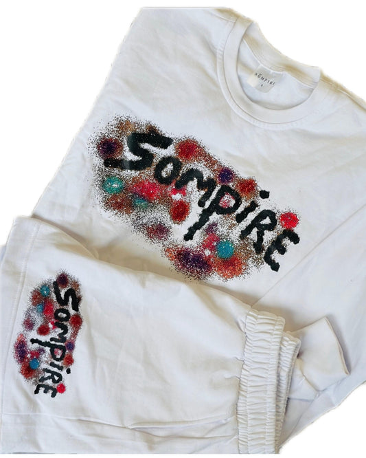 Paint Splash Shorts Set