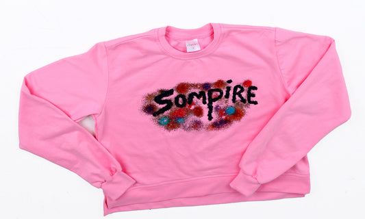 Paint Splash Cropped Sweater
