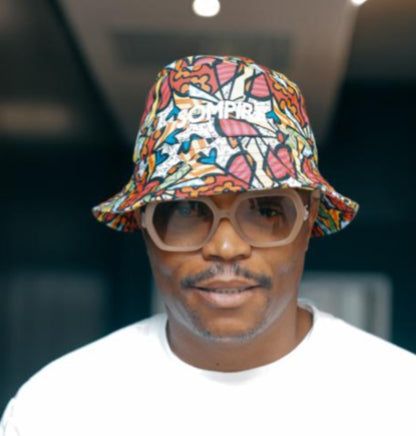 Pink Heart Print- Bucket Hat