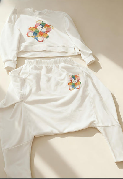 Teddy Print Haram Set