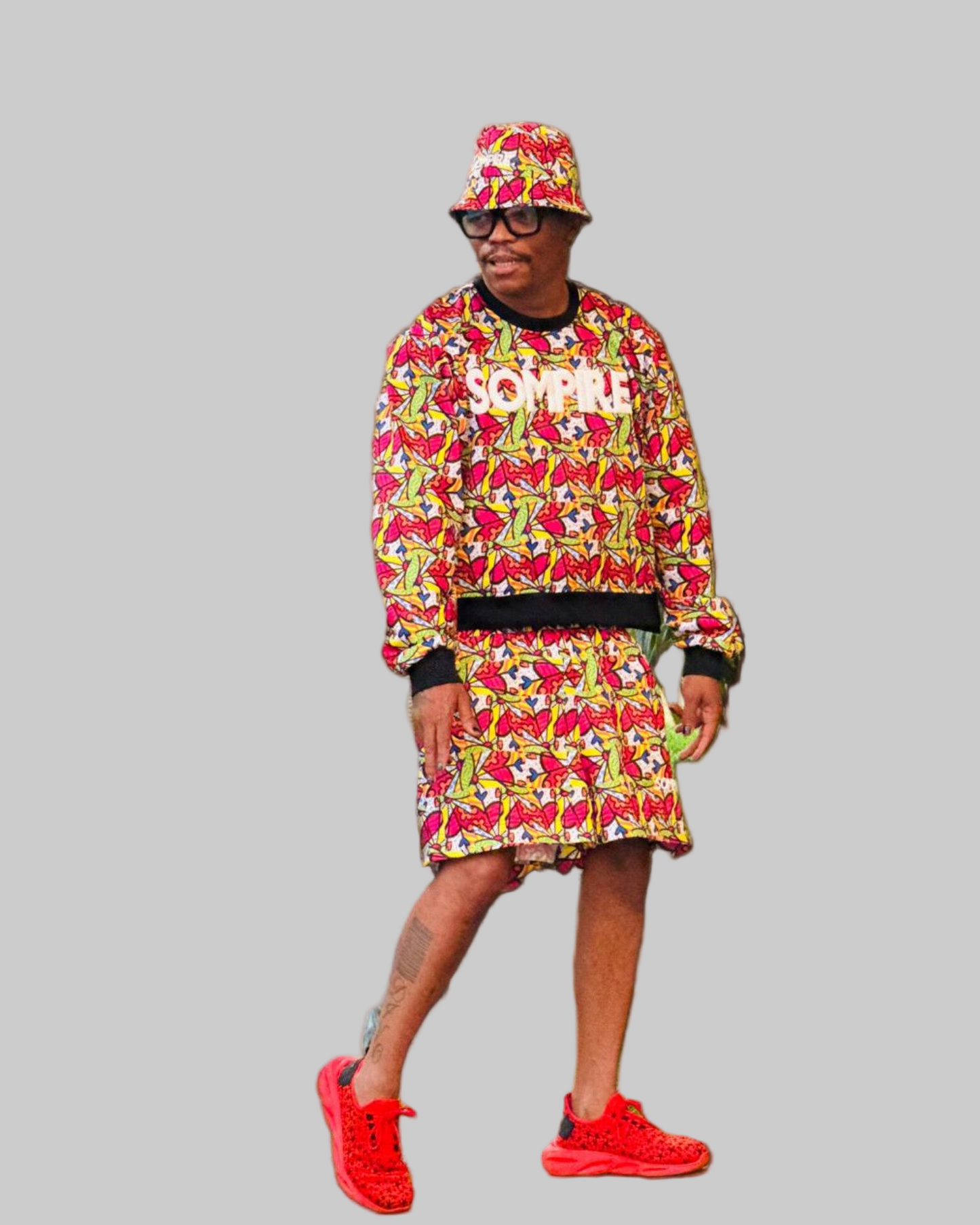 In Living Colour - Red Short Set