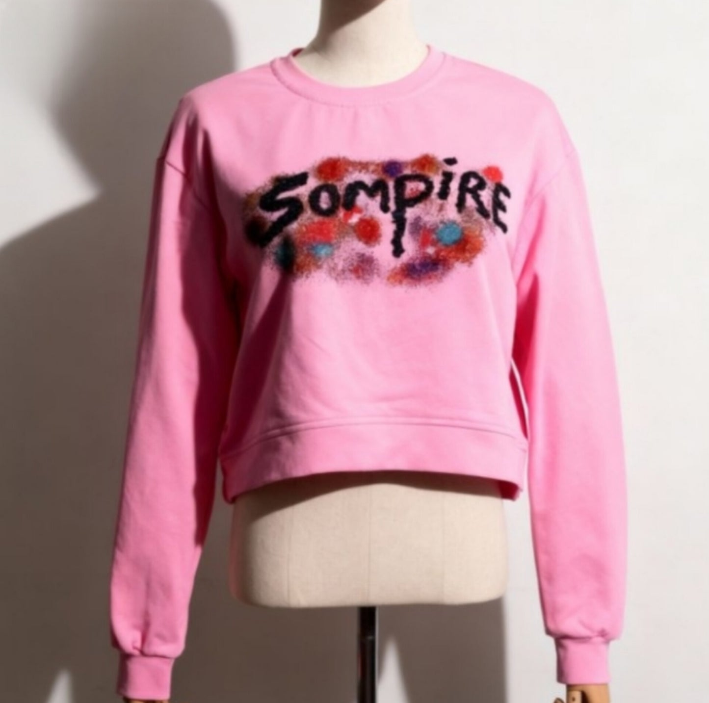 Paint Splash Cropped Sweater